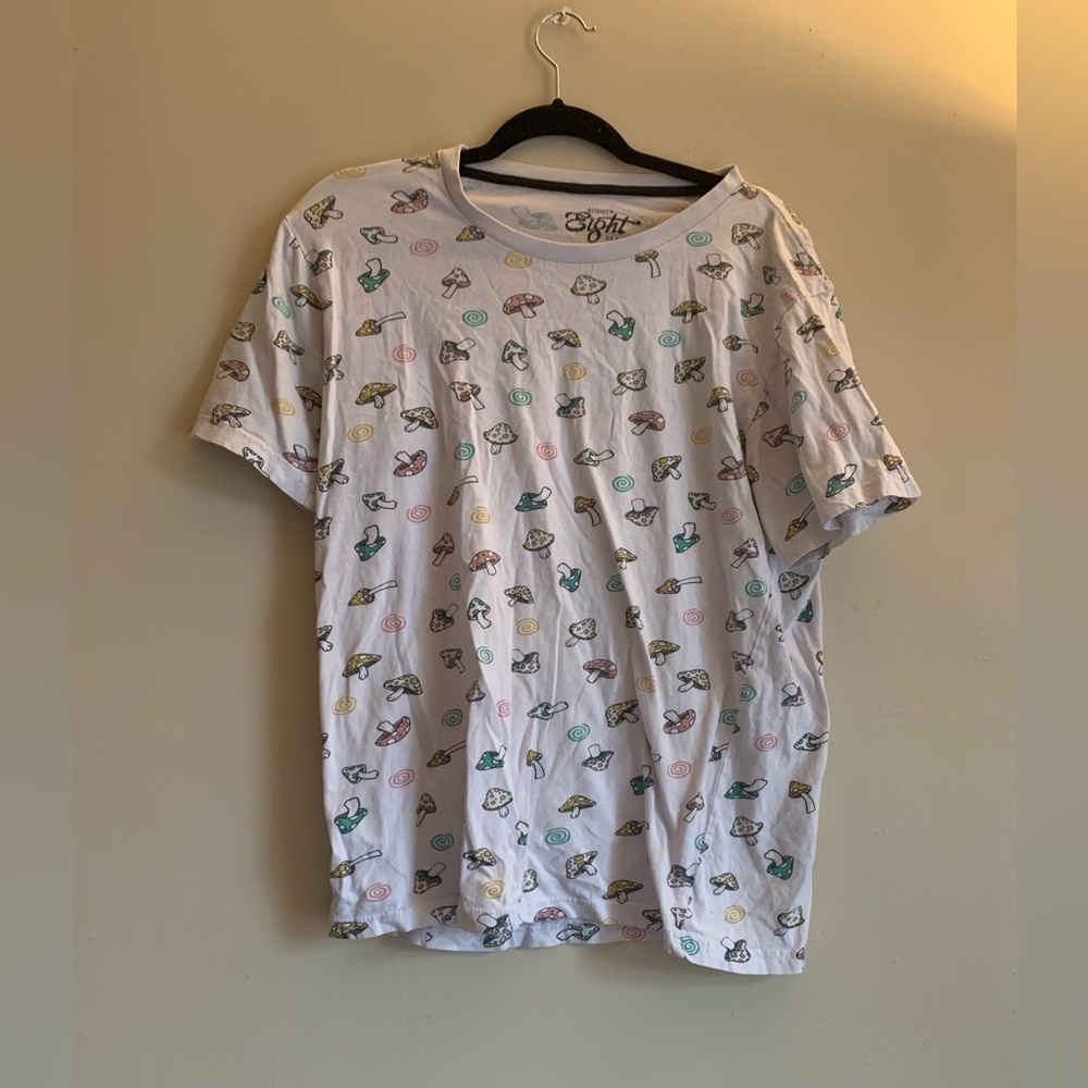 Eighty Eight White Graphic T-Shirt Men’s Size Large Cotton Short Sleeve Top